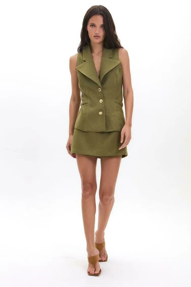 Imagem de Short Saia Selena Verde Bamboo Le Blog